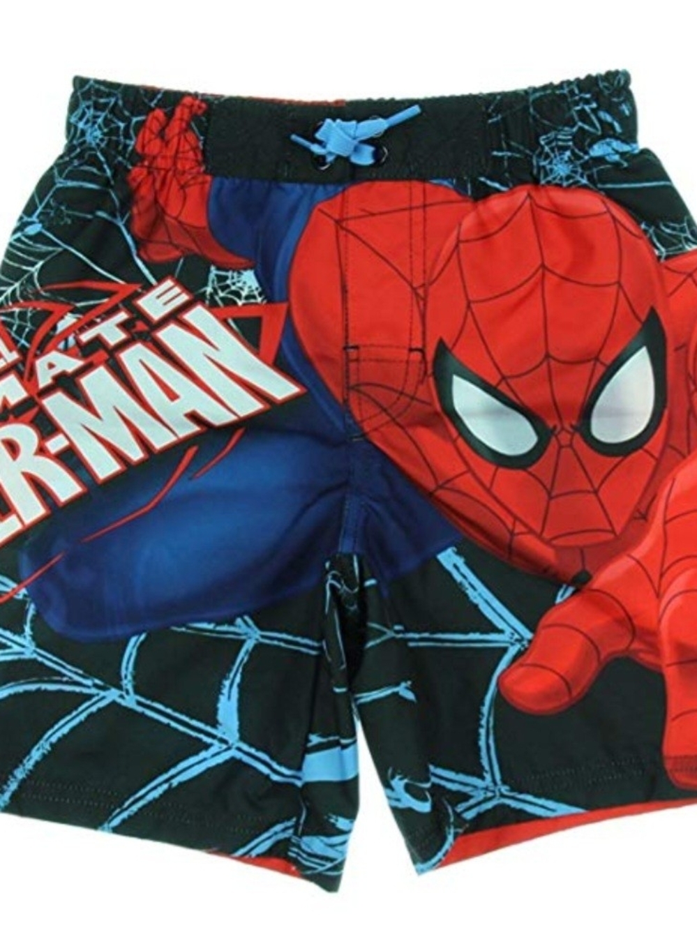 Marvel Spider-Man Red & Blue Kids Swim Shorts Size 4 NWT